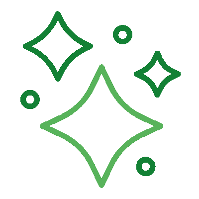 sparkles glitter hover pinch