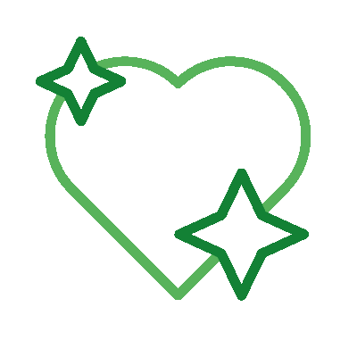 wired outline 3092 heart glitter hover pinch